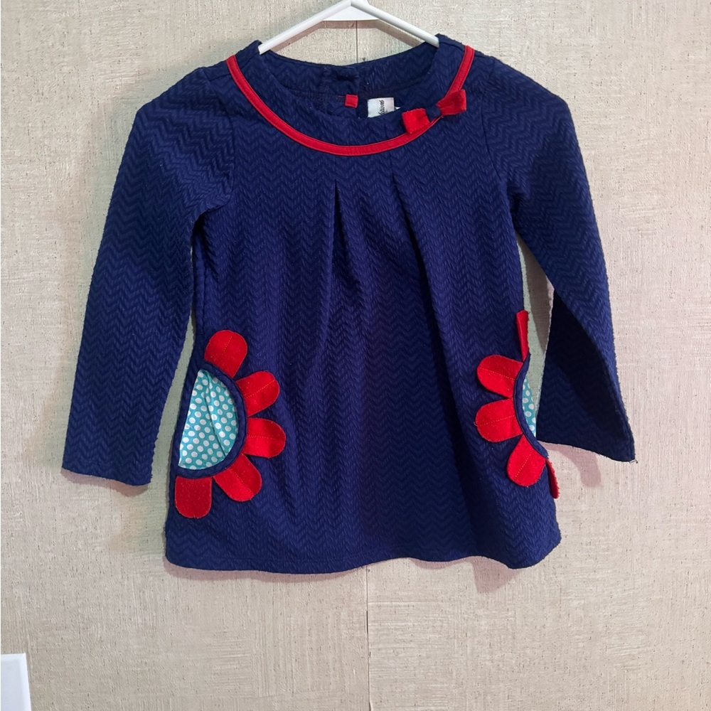 Rare editions girls navy dress
